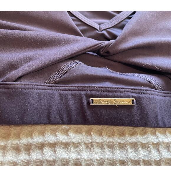 Gymshark Whitney Simmons Colab Twist Front Racerback Deep Purple Sports Bra Sm - Picture 2 of 8